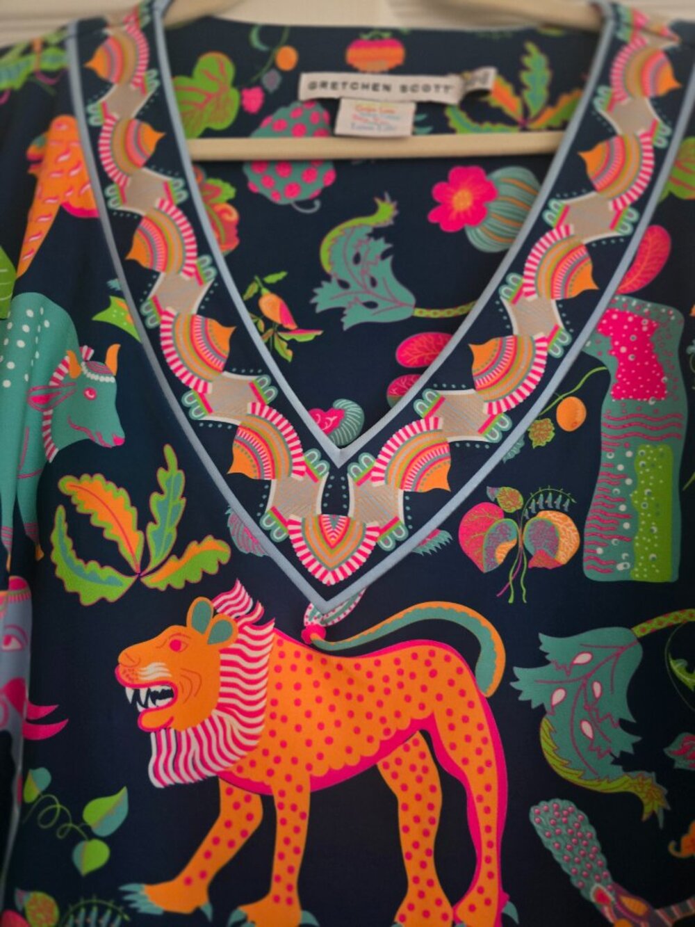Gretchen Cook Tropical Animal Dress size DIVA